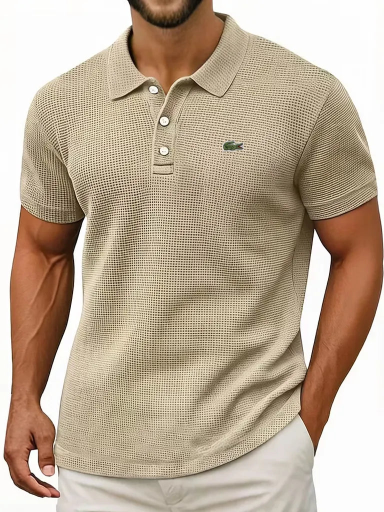 Everyday Cotton Waffle Polo