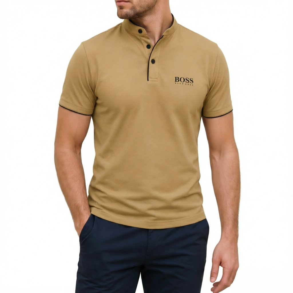 Everyday Premium Mandarin Collar Polo