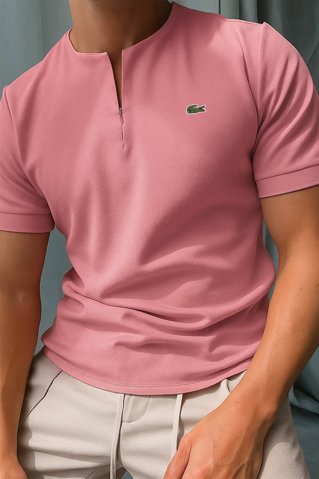 Signature Zip-Embroidered Comfort Tee Everyday