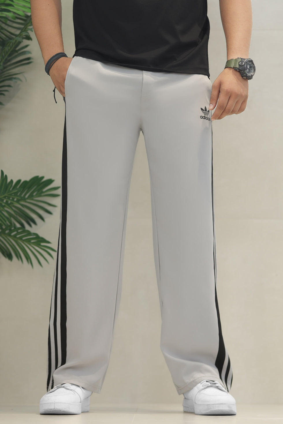 Everyday Straight Side Baggy Trousers