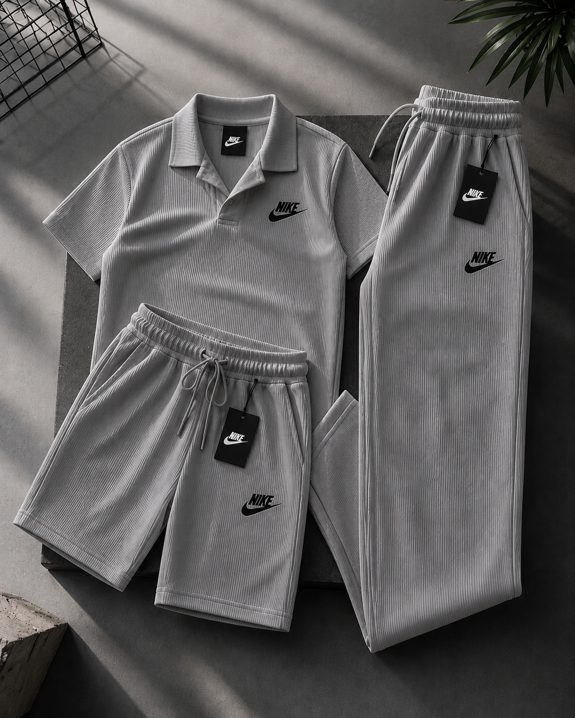 Everyday Ribbed Comfort Polo Set