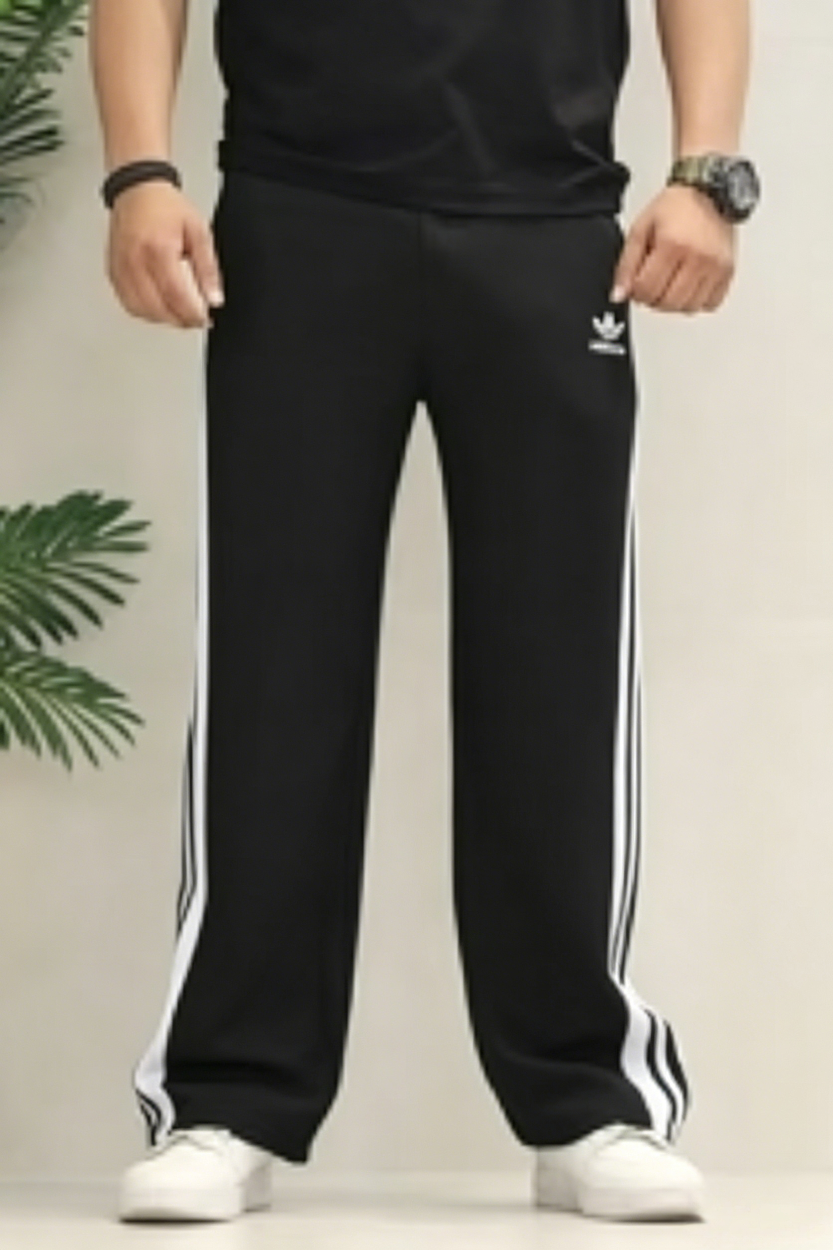 Everyday Straight Side Baggy Trousers
