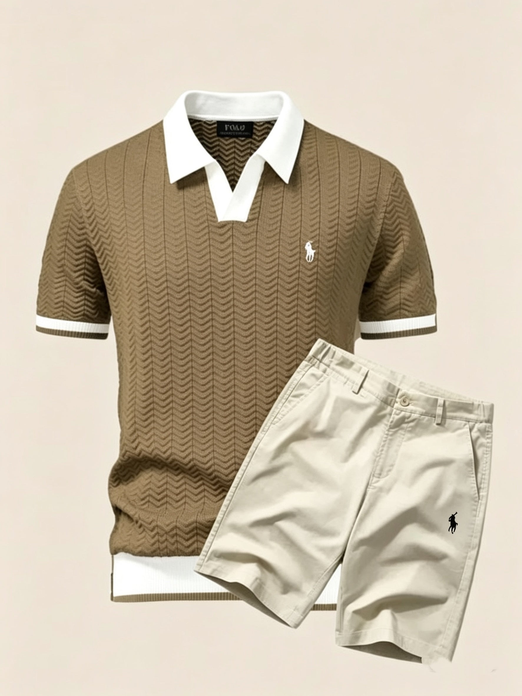 Everyday Luxe Polo and Shorts Set