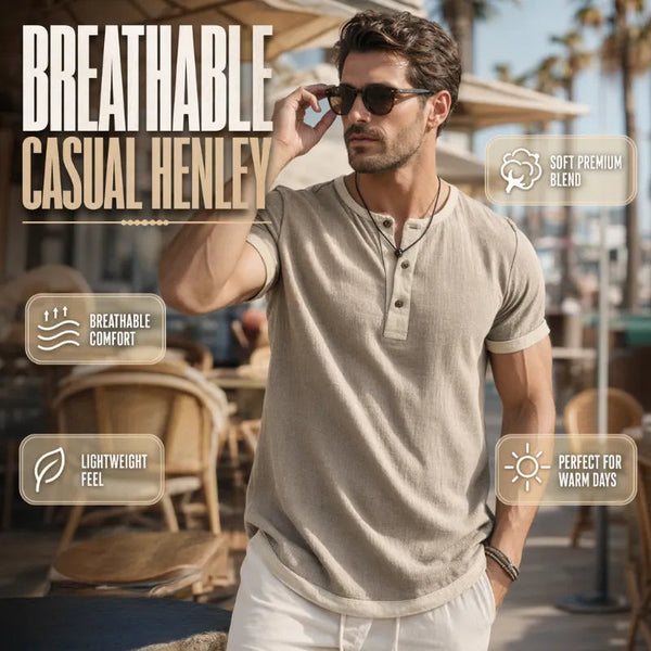 Everyday Breathable Henley Tee