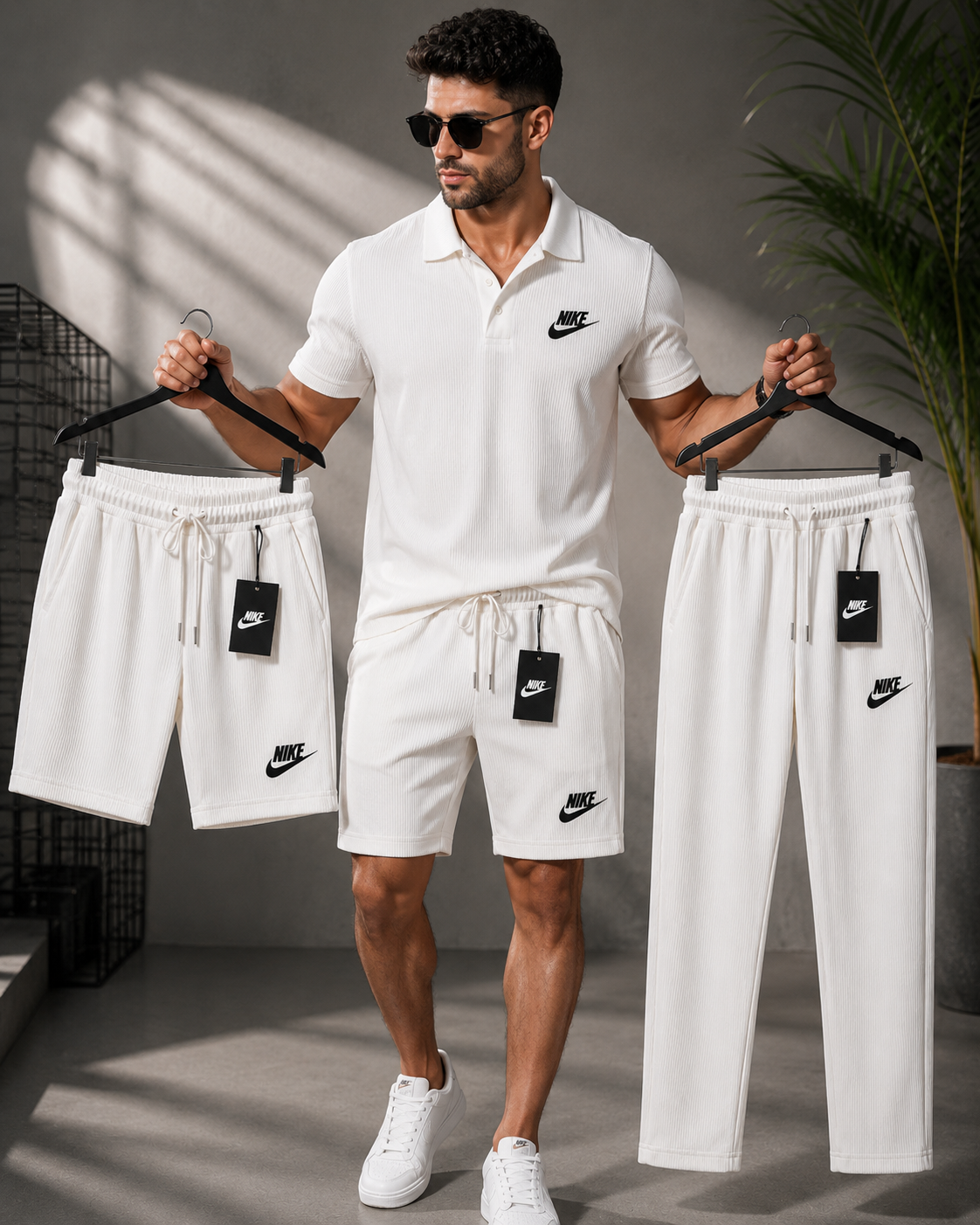 Everyday Ribbed Comfort Polo Set