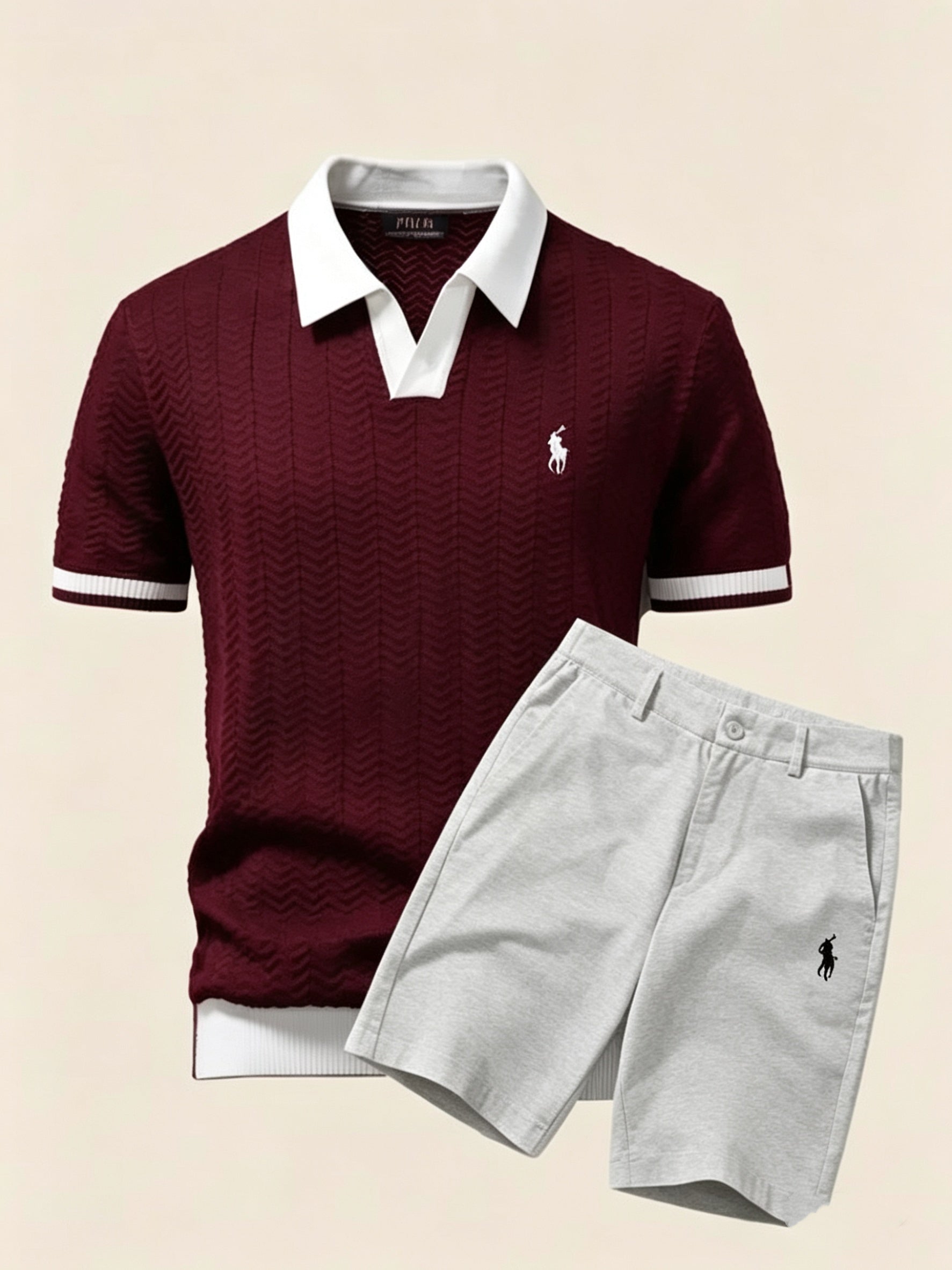 Everyday Luxe Polo and Shorts Set