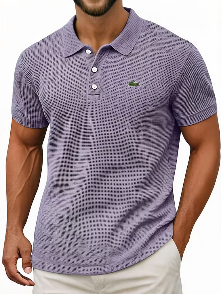 Everyday Cotton Waffle Polo