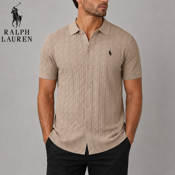 Heritage Cable Knit Button Polo