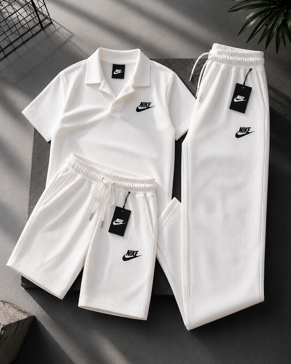 Everyday Ribbed Comfort Polo Set